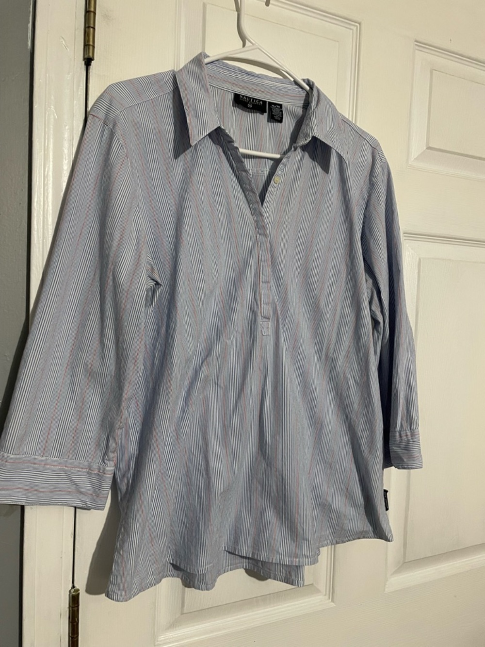 Nautica Striped Button-Front Striped Shirt